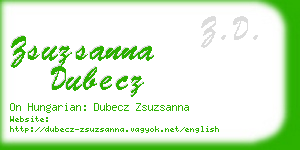 zsuzsanna dubecz business card